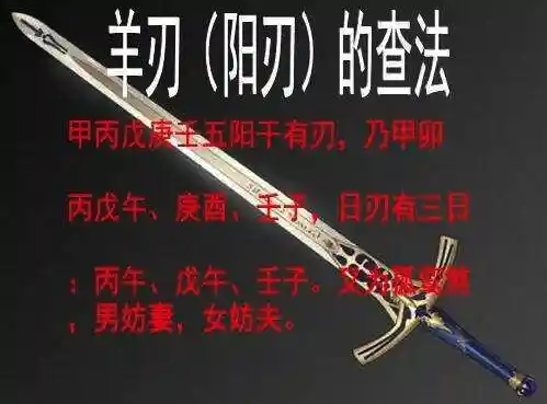 羊刃是什么意思,羊刃的查法